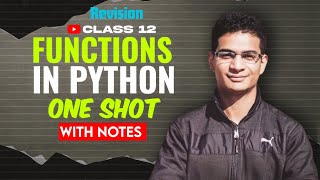 Functions in Python (Revision) | Chapter 2 | Class 12 Computer Science with Python | Complete Notes
