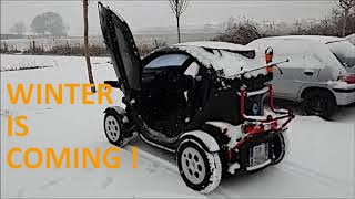 Winter is coming ! Renault Twizy sous la neige / Twizy under snow