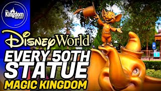EVERY Disney World 50th Anniversary Statue at Magic Kingdom