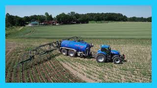 Gülle im Mais - #NewHolland #Briri #Gaspardo