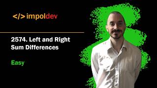 Left and Right Sum Differences | LeetCode 2574 - Python