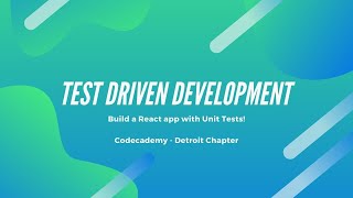 Test Driven Development Demo: Build a To-Do App with React