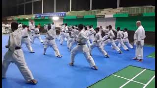 SHIHAN KATSUTOSHI SHIINA!!!!! Karate practise (BLACKBELT)