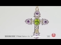 victoria wieck multigemstone cross pendant with 18 chain