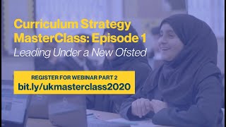 Curriculum Strategy MasterClass: Part 1