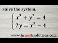 Solving Systems of Nonlinear Equations (Example)