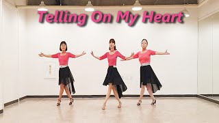 [중급] Telling On My Heart (by Ria Vos) - Line Dance