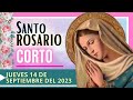 REZO DEL SANTO ROSARIO CORTO DEL DIA DE HOY-JUEVES MISTERIOS LUMINOSOS