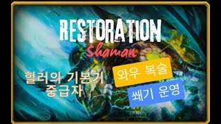 WOW The War Within, 내부전쟁 힐러 뉴비를 위한 쐐기를 가보자! Restoration Shaman, Ara-Kara, City of Echoes mythic +5