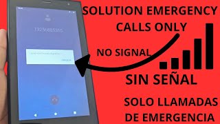 Table without signal or just emergency calls - not registered on the network - how to fix it.