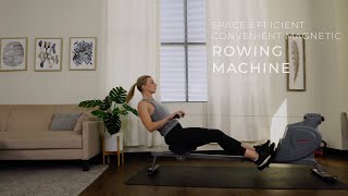 Space-Efficient Convenient Magnetic Rowing Machine SF-RW5987 | Sunny Health & Fitness