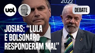 Josias: Lula e Bolsonaro responderam mal sobre orçamento secreto e petrolão durante debate
