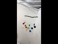 colour resin branch wind chime