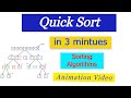 Quick Sort - Sorting Algorithms - Animation Video - Time Complexity | Quick Sort in 3 Minutes | DSA