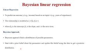 Bayesian linear regression
