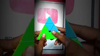 How to Twist Two Twisted Edge In pyramid Cube? #shorts #viral  #trending