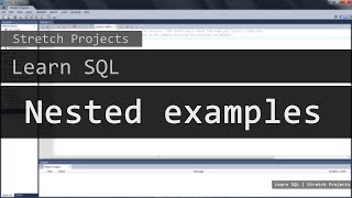 Learn SQL - 10 Nested examples