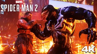 Venom vs Kraven Boss Fight - SPIDER-MAN 2 (4K 60PS) Ultra HD