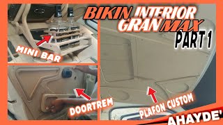 PROSES PEMBUATAN PLAFON CUSTOM, DOORTREM, DAN MINI BAR GRANMAX PICK UP. PART 1