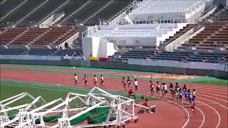 第48回愛媛県ジュニアオリンピック選考会・男子B1500mタイムレース1組、1着：徳永心（北郷中）4分19秒02