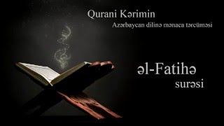 1. əl-Fatihə surəsi