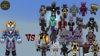 UltraMan Decker (WIP) vs Popular Random Bosses | Minecraft Bedrock | Mob Battle