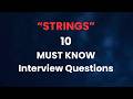 10 MUST KNOW JavaScript String Interview Questions (Can u predict the output?) #strings #javascript