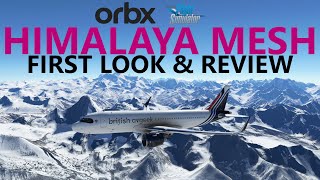 Orbx Himalaya \u0026 Central Asia Mesh for Microsoft Flight Simulator - REVIEW! [+ Paro Approach!]