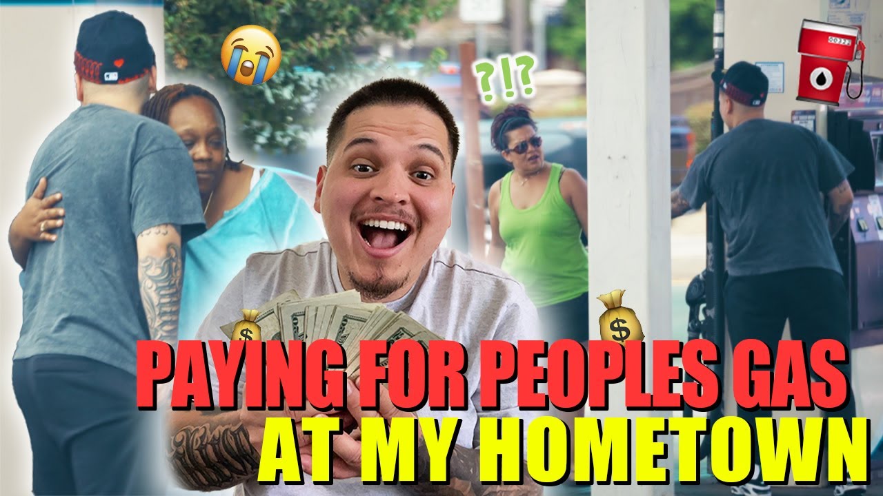PAYING FOR PEOPLES GAS AT MY HOMETOWN! *HEARTWARMING REACTIONS*