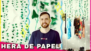 COMO FAZER PLANTA ARTIFICIAL PENDENTE DE PAPEL | DECORAÇÃO DE QUARTO AESTHETICS