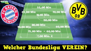 Bundesliga Teams am Marktwert der Spieler erraten! 👀⚽️ Fußball Quiz #1