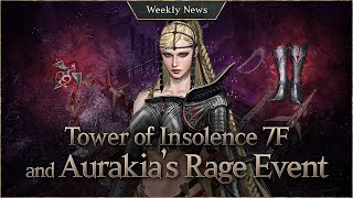 News on the Tower of Insolence 7F Update and Aurakia’s Rage Event [Lineage W Weekly News]