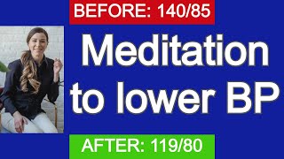 3 Min meditation to lower blood pressure.