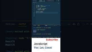 Javascript In Telugu: Javascript Let Var Const telugu, Javascript Tutorial Telugu, ReactJS Telugu
