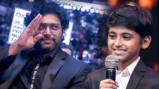 Super Cute DadSon Duo Jayam Ravi and Aarav Ravi Thankyou Speech For the Award