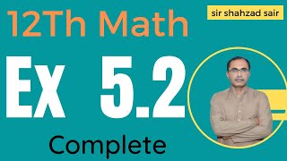 FSC Math Part 2 Chapter 5 || Exercise 5.2 Linear Inequalities Linear Programming| || 12Th Class Math