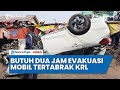 Butuh Dua Jam Evakuasi Mobil Tertabrak KRL di Citayam