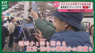 小学生が育てた桜島大根…最高値は“びっくりする” 〇〇〇〇円!　模擬せりにも挑戦