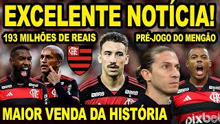 MAIOR VENDA DA HISTÓRIA DO FLAMENGO! EXCELENTE NOTÍCIA PRO MENGÃO! ATACANTE DE 1,93 É CONTRATADO! E+