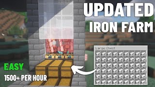 Simple \u0026 Fast Iron Farm – Works in [JAVA \u0026 BEDROCK Edition]