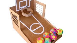 How to Make Basketball Arcade Game from Cardboard