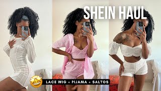 AVALIANDO MEUS RECEBIDOS DA SHEIN | look fit, bolsas, saltos e lace wig