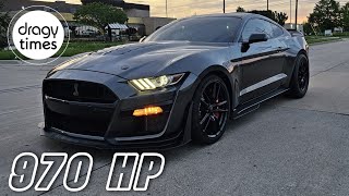 970 HP Ford Mustang Shelby GT500 Supercharger | Acceleration from 100-200 Km/h \u0026 60-130 mph