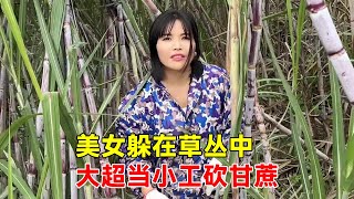 On the way, I met a beautiful woman hiding in the grass. Da Chao was willing to be a small worker t