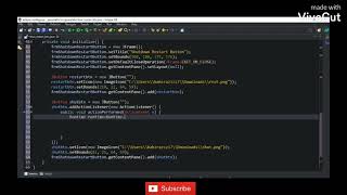 How to creat shutdown and restart button in java