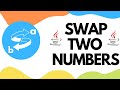 How to swap two numbers in Java with or without third variable