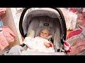 Taking Reborn Baby Doll Shopping in New Stroller and Car Seat to Carters