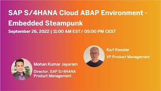 SAP S/4HANA Cloud ABAP Environment - Embedded Steampunk