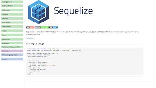 Quick setup sequelize in Node.js