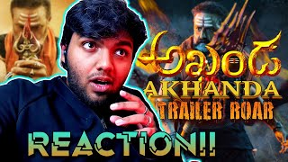 Akhanda Official Trailer | REACTION!! | NBK | Balakrishna | Boyapati Srinu | Thaman S |